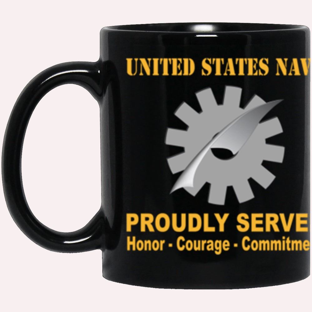 Us Navy Mug, Veterans Mug, US Navy Navy Data Processing Technician Navy DP Proudly Served Core Values Black Mug, Military Coffee Mugs, Us Navy Coffee Mugs