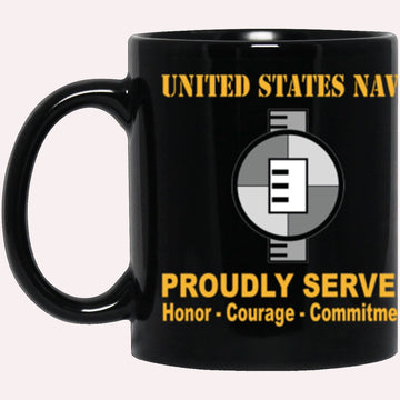 Us Navy Mug, Veterans Mug, US Navy Navy Engineering Aide Navy EA Proudly Served Core Values Black Mug, Military Coffee Mugs, Us Navy Coffee Mugs