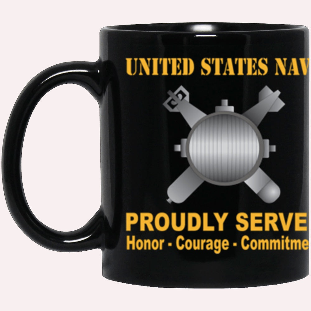 Us Navy Mug, Veterans Mug, US Navy Navy Explosive Ordnance Disposal Navy EOD Proudly Served Core Values Black Mug, Military Coffee Mugs, Us Navy Coffee Mugs