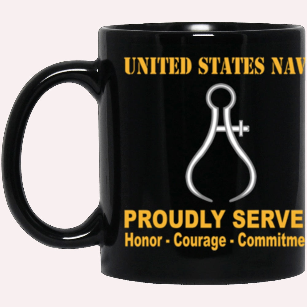 Us Navy Mug, Veterans Mug, US Navy Navy Instrumentman Navy IM Proudly Served Core Values Black Mug, Military Coffee Mugs, Us Navy Coffee Mugs