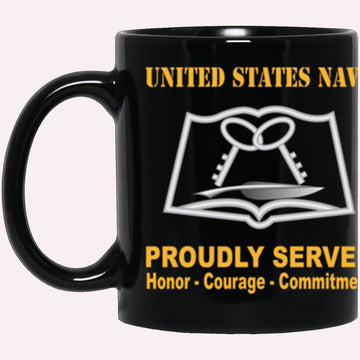 Us Navy Mug, Veterans Mug, US Navy Navy Mess Management Specialist Navy MS Proudly Served Core Values Black Mug, Military Coffee Mugs, Us Navy Coffee Mugs