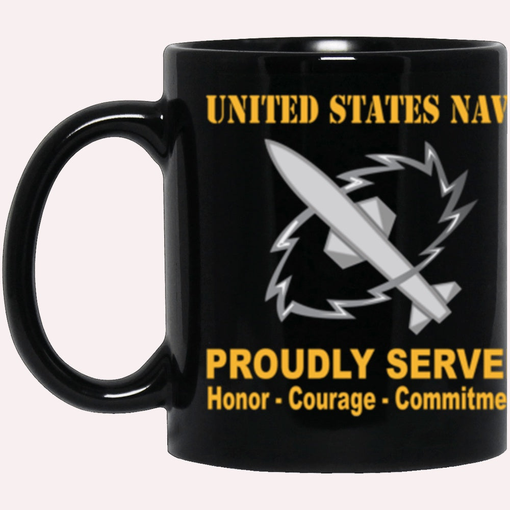 Us Navy Mug, Veterans Mug, US Navy Navy Missile Technician Navy MT Proudly Served Core Values Black Mug, Military Coffee Mugs, Us Navy Coffee Mugs