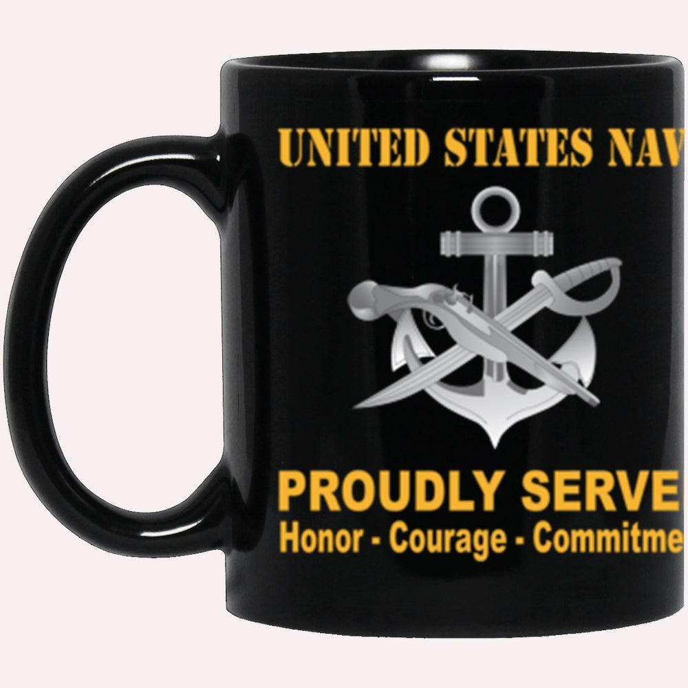 Us Navy Mug, Veterans Mug, US Navy Navy Special Warfare Boat Operator Navy SB Proudly Served Core Values Black Mug, Military Coffee Mugs, Us Navy Coffee Mugs