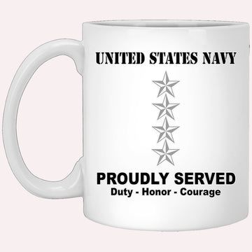 Us Navy Mug, Veterans Mug, US Navy O-10 Admiral O10 ADM Flag Officer Ranks White Coffee Mug, Military Coffee Mugs, Us Navy Coffee Mugs