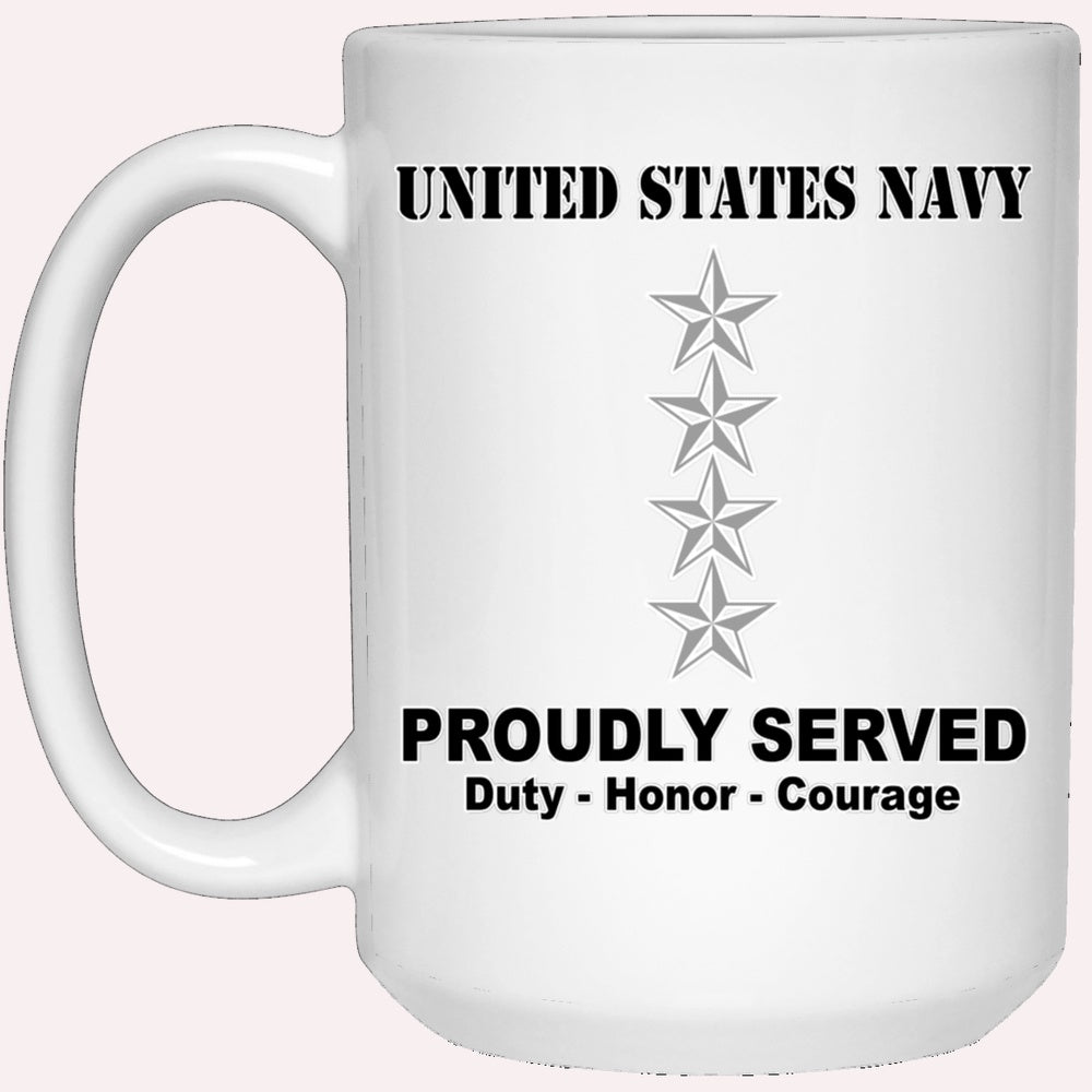 Us Navy Mug, Veterans Mug, US Navy O-10 Admiral O10 ADM Flag Officer Ranks White Coffee Mug, Military Coffee Mugs, Us Navy Coffee Mugs