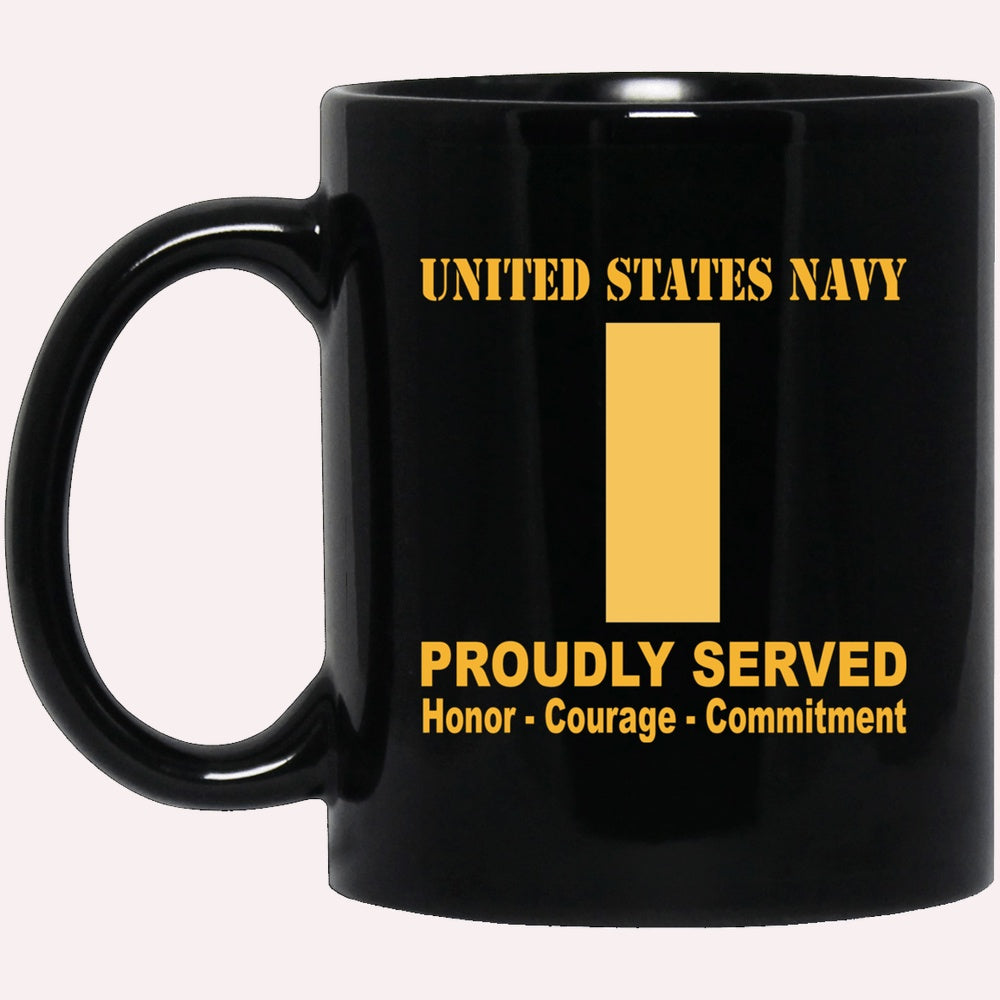 Us Navy Mug, Veterans Mug, US Navy O-1 Ensign O1 ENS Junior Officer Ranks Proudly Served Black Mug, Military Coffee Mugs, Us Navy Coffee Mugs
