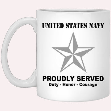 Us Navy Mug, Veterans Mug, US Navy O-7 Rear Admiral Lower Half O7 RDML Flag Officer Ranks White Coffee Mug, Military Coffee Mugs, Us Navy Coffee Mugs