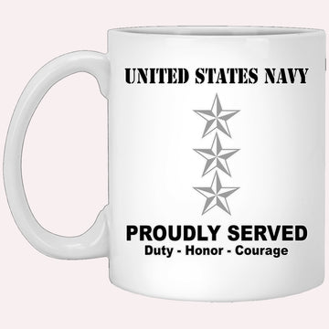 Us Navy Mug, Veterans Mug, US Navy O-9 Vice Admiral O9 VADM Flag Officer Ranks Tshirt White Coffee Mug, Military Coffee Mugs, Us Navy Coffee Mugs
