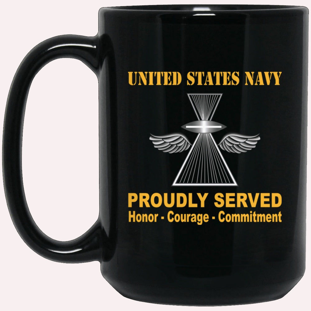 Us Navy Mug, Veterans Mug, US Navy Photographer's Mate Navy PH Proudly Served Black Mug, Military Coffee Mugs, Us Navy Coffee Mugs