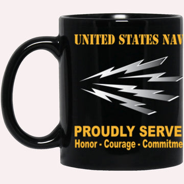 Us Navy Mug, Veterans Mug, US Navy Radioman Navy RM Proudly Served Core Values Black Mug, Military Coffee Mugs, Us Navy Coffee Mugs