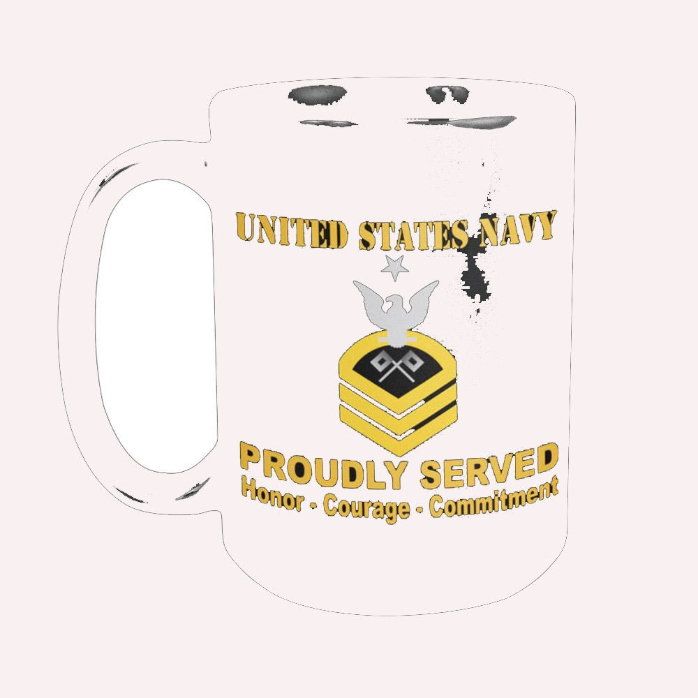 Us Navy Mug, Veterans Mug, US Navy SN E-8 Black Mug, Military Coffee Mugs, Us Navy Coffee Mugs
