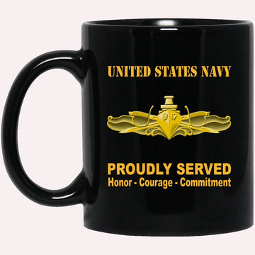 Us Navy Mug, Veterans Mug, US Navy Surface Warfare Officer Badge Black Mug, Military Coffee Mugs, Us Navy Coffee Mugs