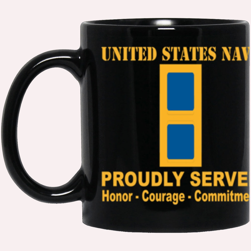 Us Navy Mug, Veterans Mug, US Navy W-1 Warrant Officer W1 WO1 Core Values Black Mug, Military Coffee Mugs, Us Navy Coffee Mugs