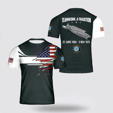 Us Navy T Shirt, US Navy USS Nimitz (CVN-68) 3D T Shirt, Navy Military Shirts