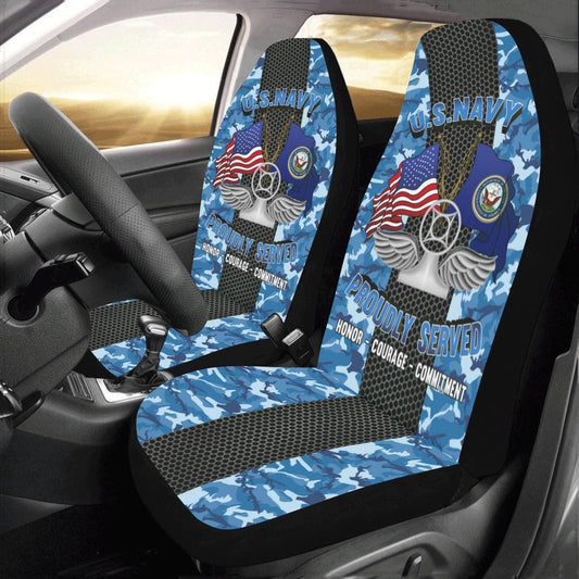 Us Seat Covers, Navy Air Traffic Controller Navy AC Car Seat Covers, Military Car Seat Covers