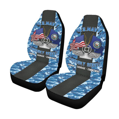 Us Seat Covers, Navy Air Traffic Controller Navy AC Car Seat Covers, Military Car Seat Covers