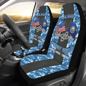 Us Seat Covers, Navy Aviation Electronics Technician Navy AT Car Seat Covers, Military Car Seat Covers