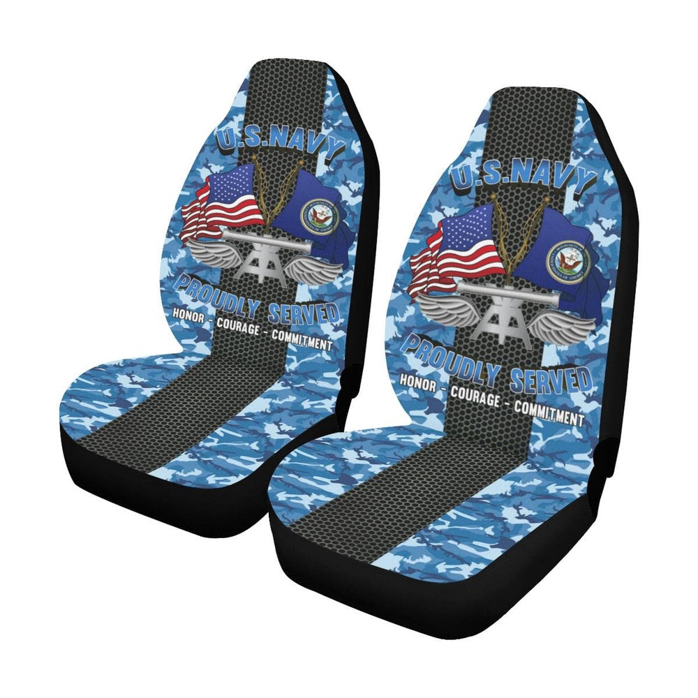 Us Seat Covers, Navy Aviation Fire Control Tech Navy AQ Car Seat Covers, Military Car Seat Covers