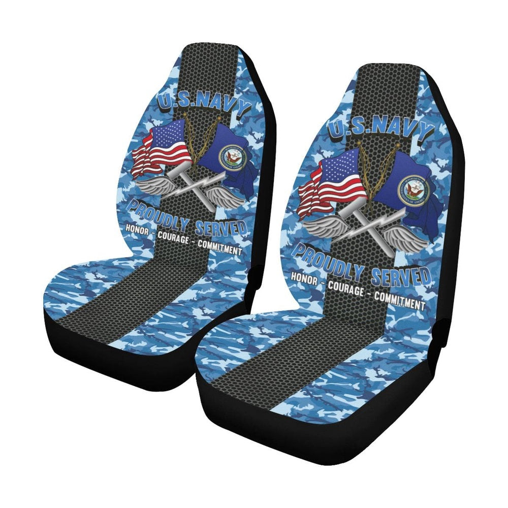 Us Seat Covers, Navy Aviation Support Equipment Tech Navy AS Car Seat Covers, Military Car Seat Covers