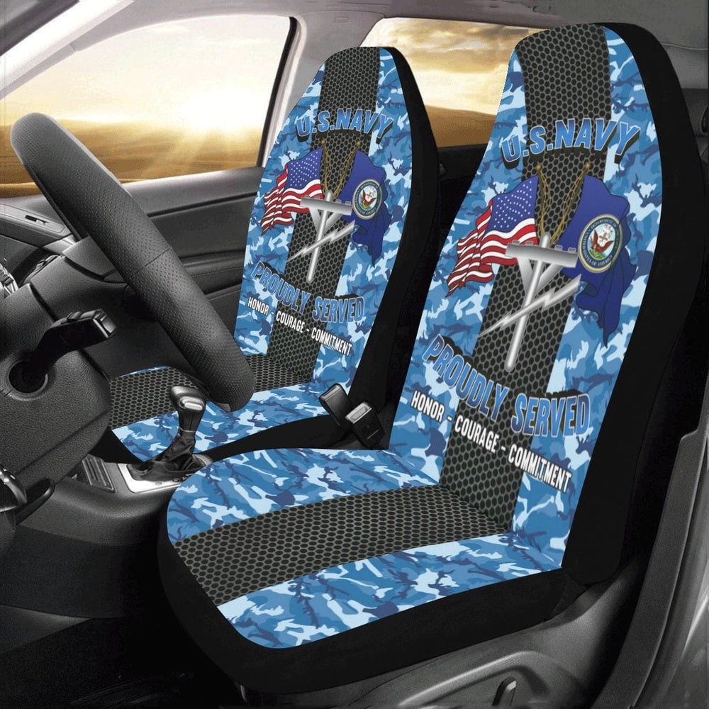 Us Seat Covers, Navy Construction Electrician Navy CE Car Seat Covers, Military Car Seat Covers