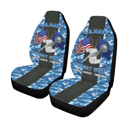Us Seat Covers, Navy Journalist Navy JO Car Seat Covers, Military Car Seat Covers