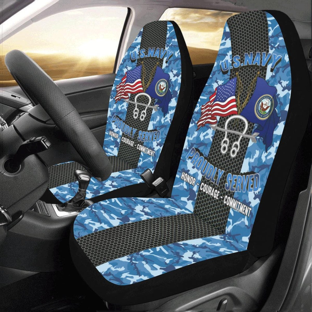 Us Seat Covers, Navy Sonar Technician Navy ST Car Seat Covers, Military Car Seat Covers