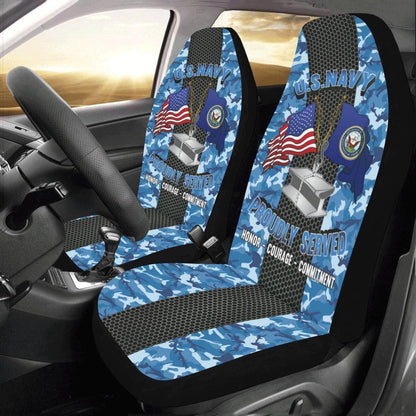 Us Seat Covers, Navy Steelworker Navy SW Car Seat Covers, Military Car Seat Covers