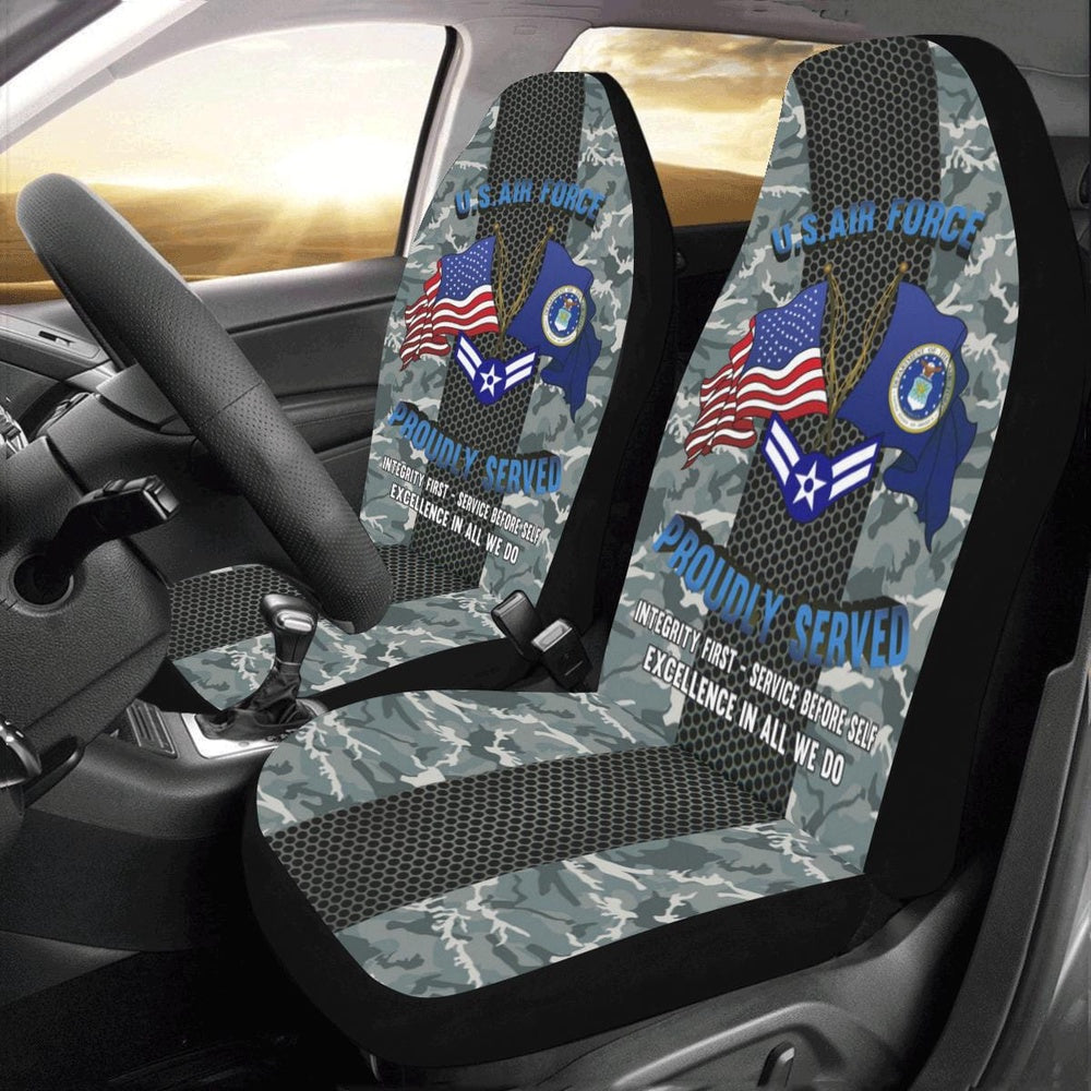 Us Seat Covers, US Air Force E-3 Airman First Class A1C E3 Enlisted Airman Car Seat Covers, Military Car Seat Covers