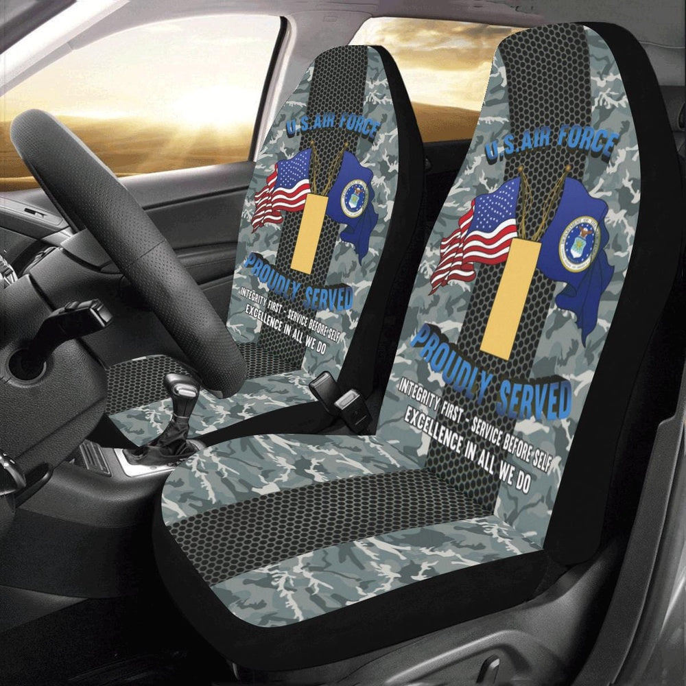 Us Seat Covers, US Air Force O-1 Second Lieutenant 2d Lt O1 Commissioned Officer Car Seat Covers, Military Car Seat Covers