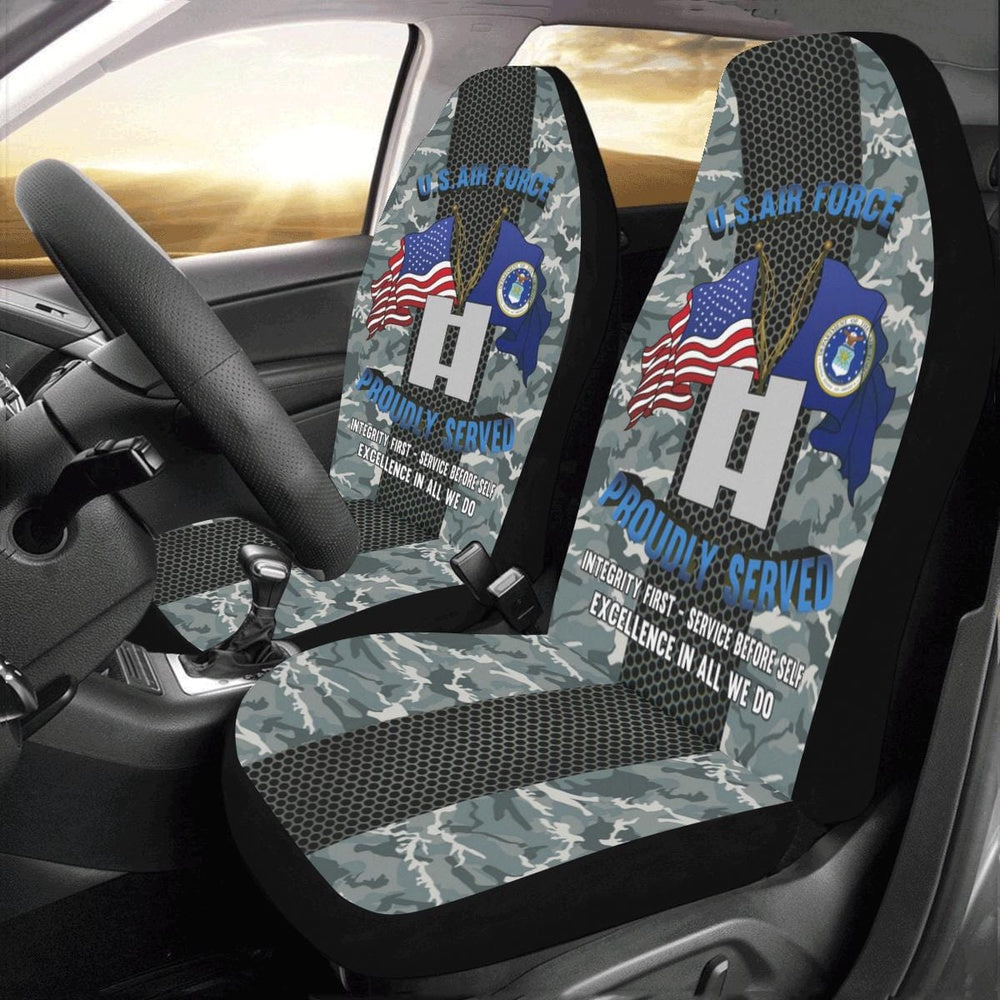 Us Seat Covers, US Air Force O-3 Captain Capt O3 Commissioned Offi Car Seat Covers, Military Car Seat Covers