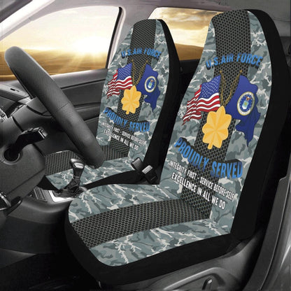Us Seat Covers, US Air Force O-4 Major Maj O4 Field Officer Ranks Car Seat Covers, Military Car Seat Covers