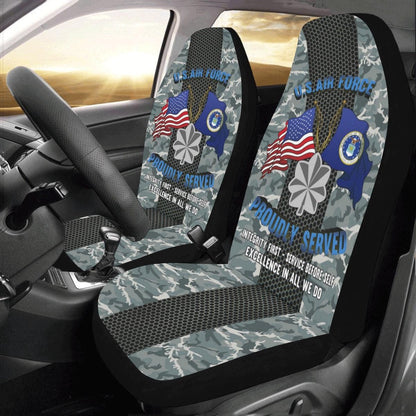 Us Seat Covers, US Air Force O-5 Lieutenant Colonel Lt Co O5 Field Car Seat Covers, Military Car Seat Covers