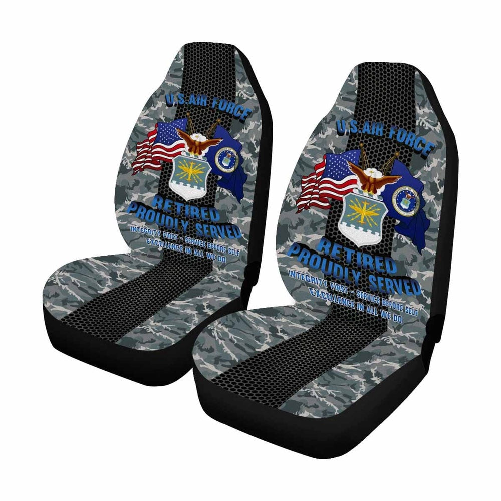 Us Seat Covers, US Air Force Retired Car Seat Covers, Military Car Seat Covers