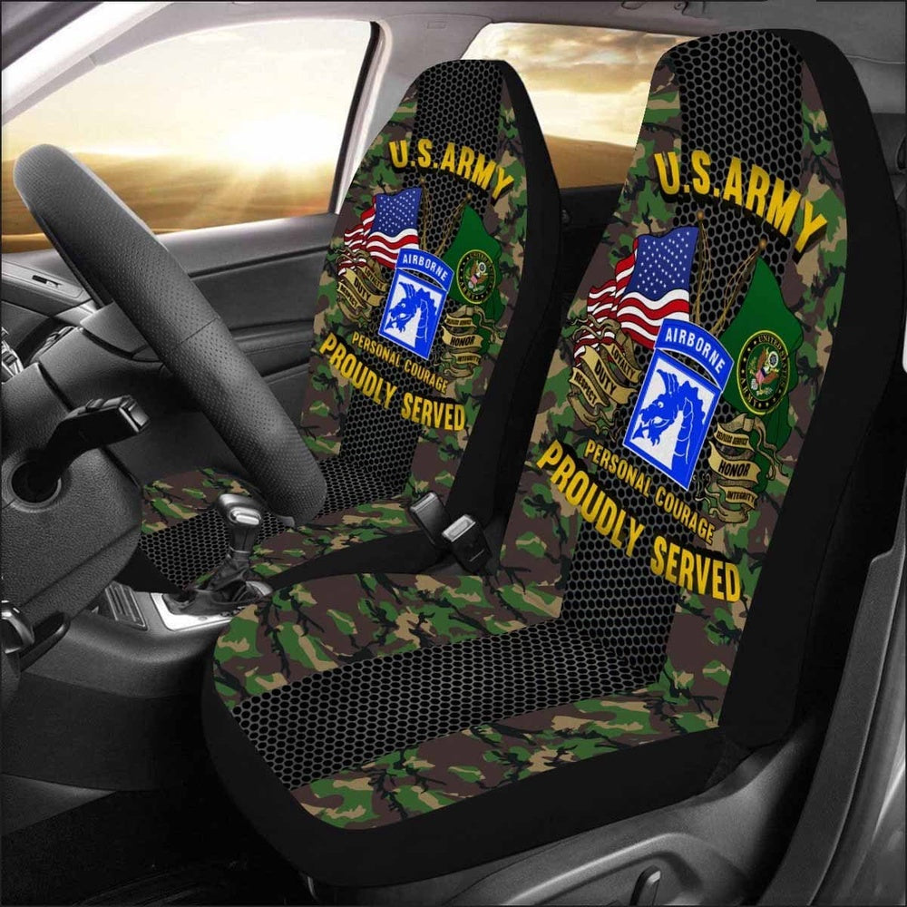 Us Seat Covers, US Army 18th XVIII Airborne Car Seat Covers, Military Car Seat Covers