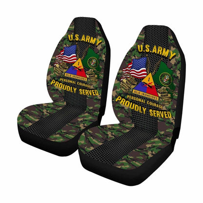 Us Seat Covers, US Army 1st Armored Division Car Seat Covers, Military Car Seat Covers