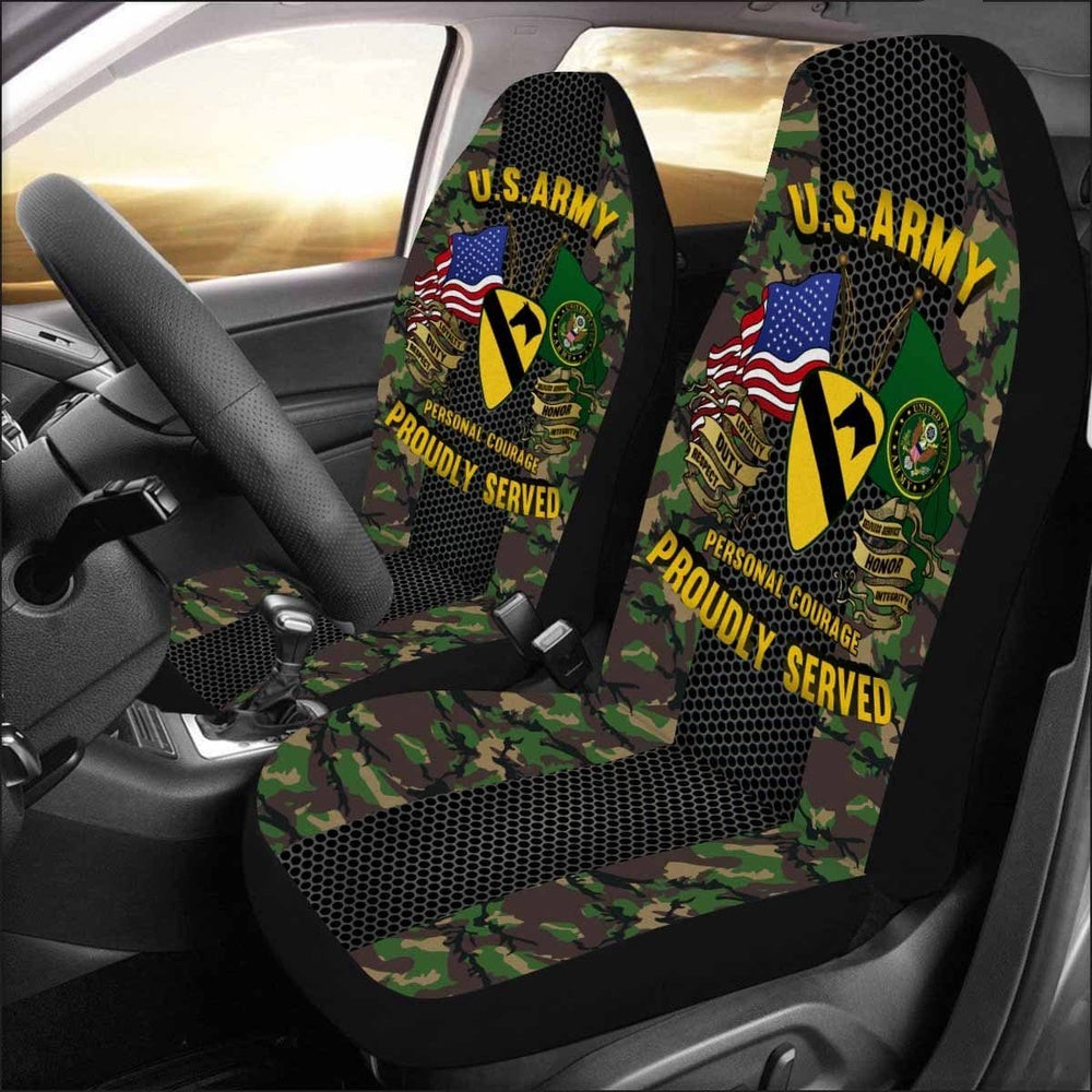 Us Seat Covers, US Army 1st Cavalry Division Car Seat Covers, Military Car Seat Covers