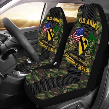 Us Seat Covers, US Army 1st Cavalry Division Car Seat Covers, Military Car Seat Covers