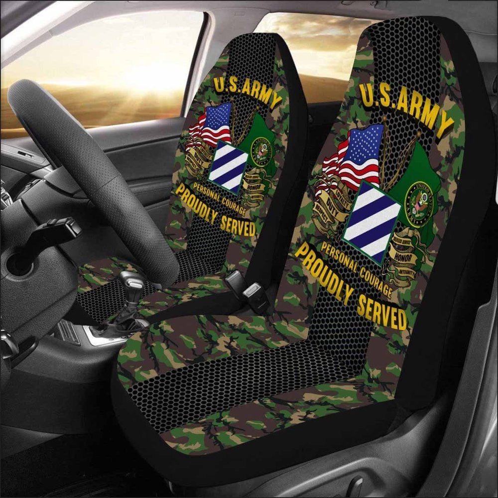 Us Seat Covers, US Army 3rd Infantry Division Car Seat Covers, Military Car Seat Covers