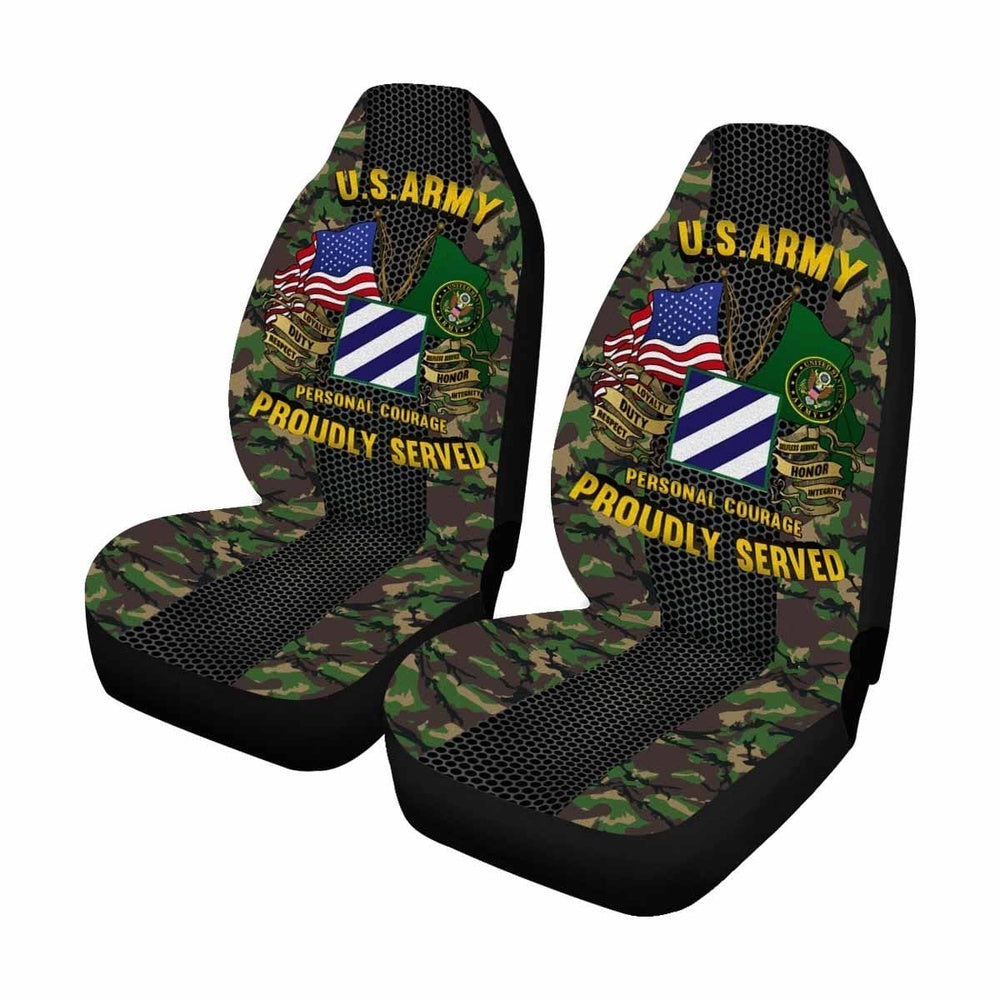 Us Seat Covers, US Army 3rd Infantry Division Car Seat Covers, Military Car Seat Covers