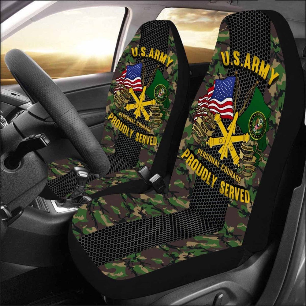 Us Seat Covers, US Army Air Defense Artillery Car Seat Covers, Military Car Seat Covers