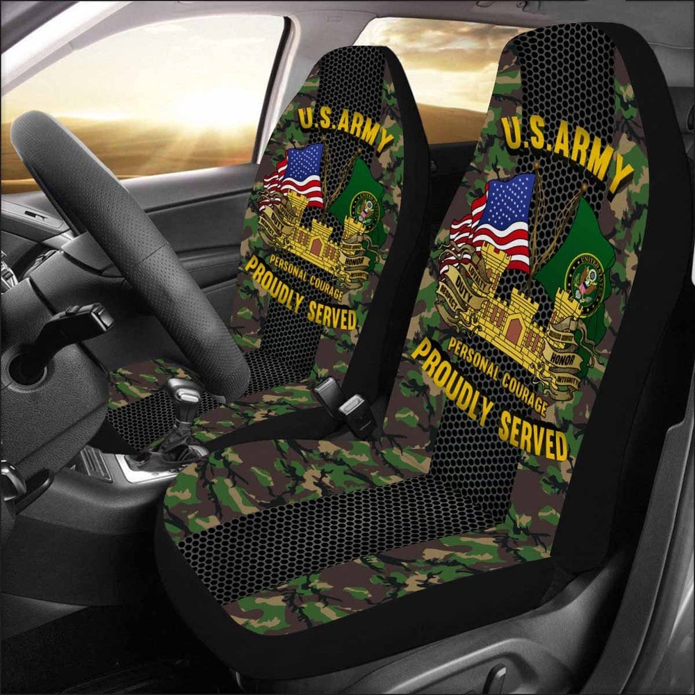 Us Seat Covers, US Army Corps Of Engineers Print Car Seat Covers, Military Car Seat Covers