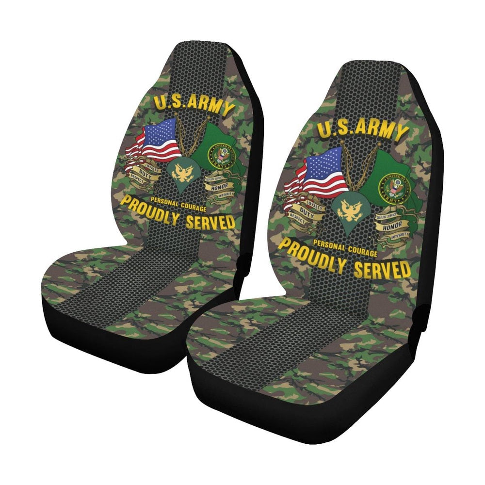 Us Seat Covers, US Army E-4 SPC E4 SP4 Specialist 4 Specialist 3rd Class Car Seat Covers, Military Car Seat Covers