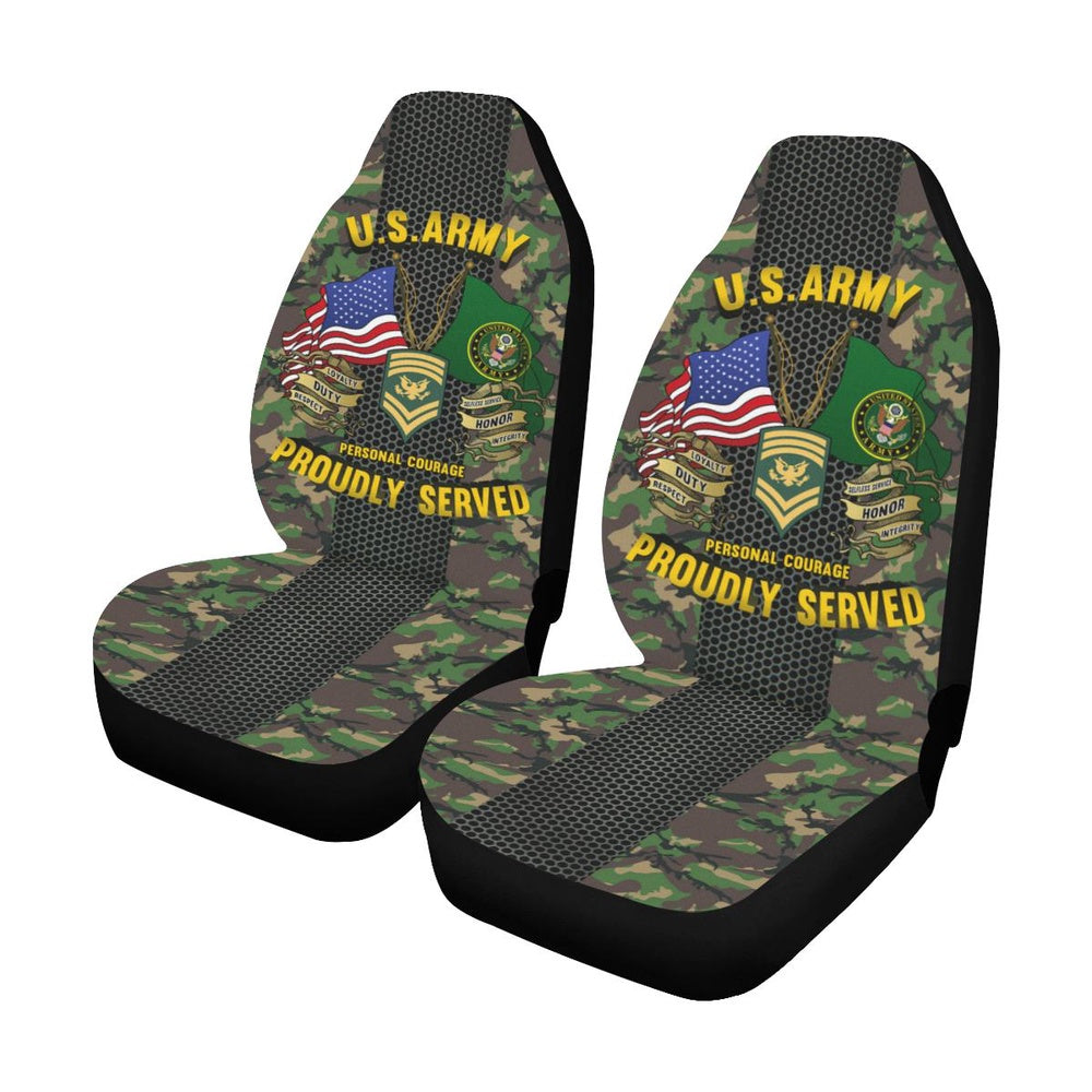 Us Seat Covers, US Army E-9 SPC E9 SP9 Specialist 9 Car Seat Covers, Military Car Seat Covers