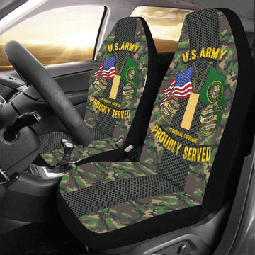Us Seat Covers, US Army O-1 Second Lieutenant O1 2LT Commissioned Officer Car Seat Covers, Military Car Seat Covers