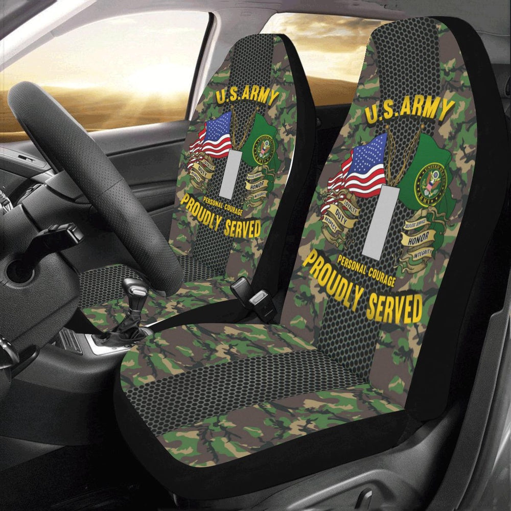 Us Seat Covers, US Army O-2 First Lieutenant O2 1LT Commissioned Officer Car Seat Covers, Military Car Seat Covers