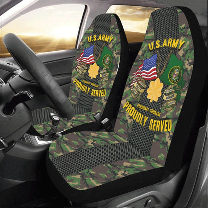 Us Seat Covers, US Army O-4 Major O4 MAJ Field Officer Car Car Seat Covers, Military Car Seat Covers