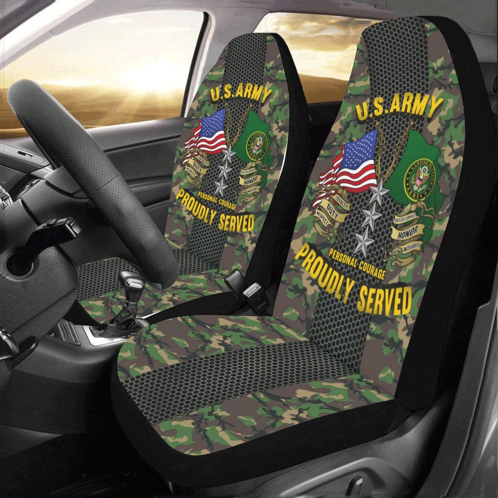 Us Seat Covers, US Army O-9 Lieutenant General O9 LTG General Officer Car Seat Covers, Military Car Seat Covers