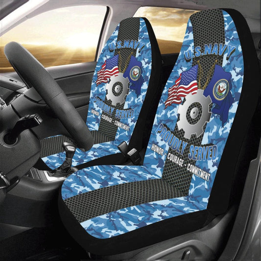 Us Seat Covers, US Navy Engineman Navy EN Car Seat Covers, Military Car Seat Covers