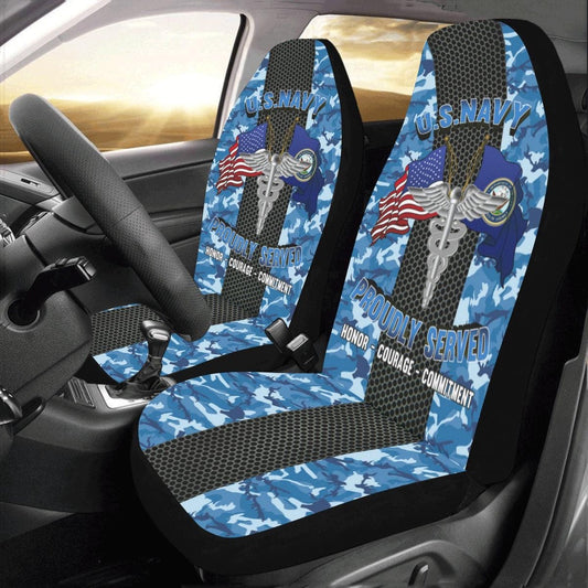 Us Seat Covers, US Navy Hospital Corpsman Navy HM Car Seat Covers, Military Car Seat Covers