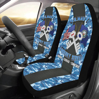 Us Seat Covers, US Navy Logistics specialist Navy LS Car Seat Covers, Military Car Seat Covers